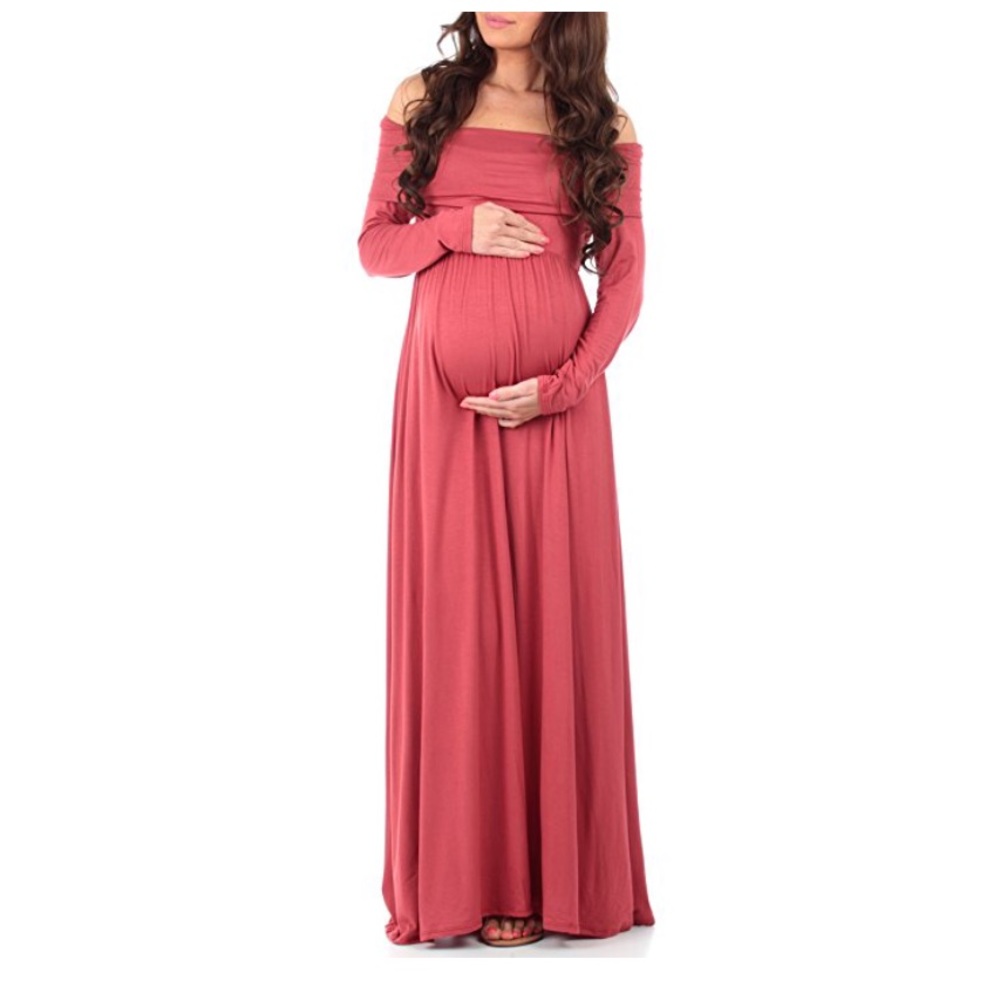 Cowl Neck Maternity Dress